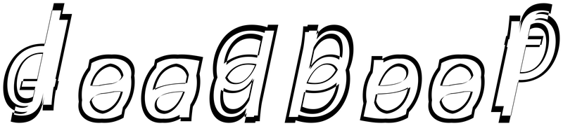 Ambigram for deadbeef in Segoeuii